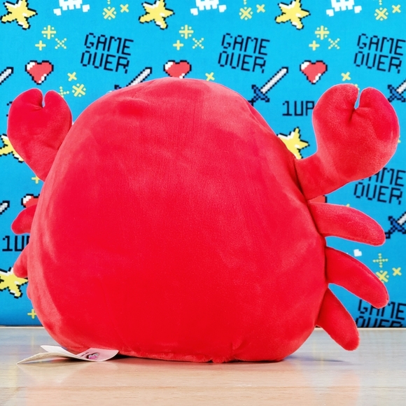 Squishmallow Carlos the Red Crab 8" 2020 UltraSoft Collectible Sealife Plush - Picture 3 of 11